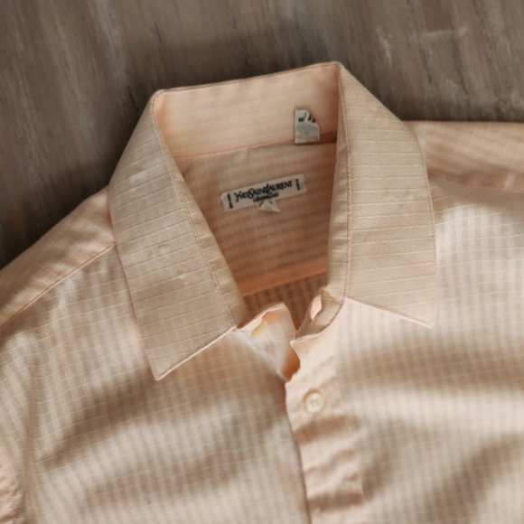Vintage Yves Saint Laurent Blouse Peach - Picture 2 of 4